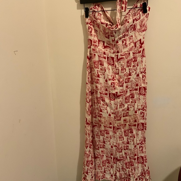 NWT Reformation Monaco dress in Red Cartoon Sz 6 - Picture 3 of 4